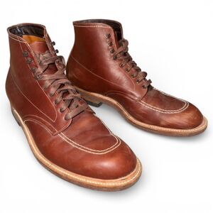 Alden 405 Mocc Toe Boot Brown Workboot Leather Mens US 12 B/D